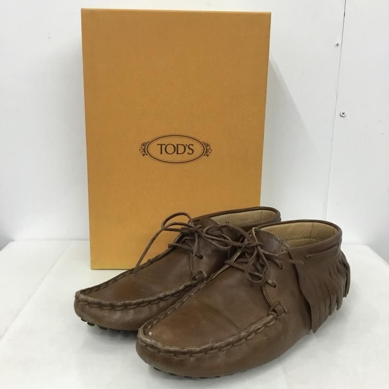 TOD S トッズ カジュアルシューズ レザー フリンジ 81 2 箱有