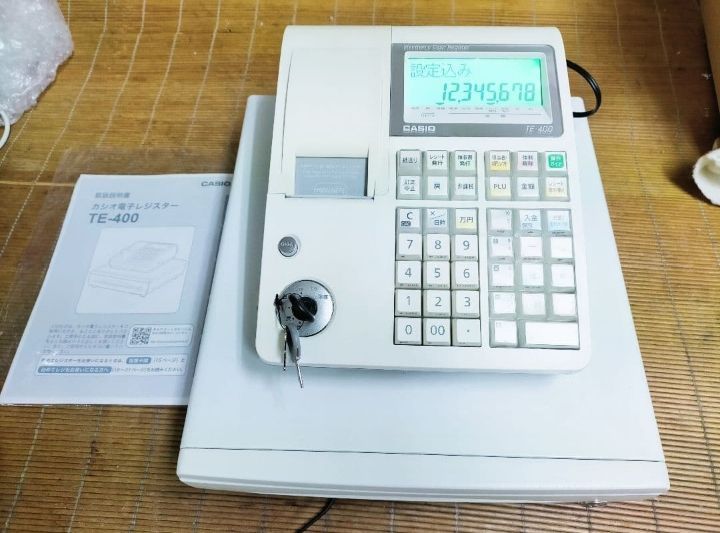 カシオレジスター TE-400 フル設定無料 PC連携売上管理 890141 - メルカリ