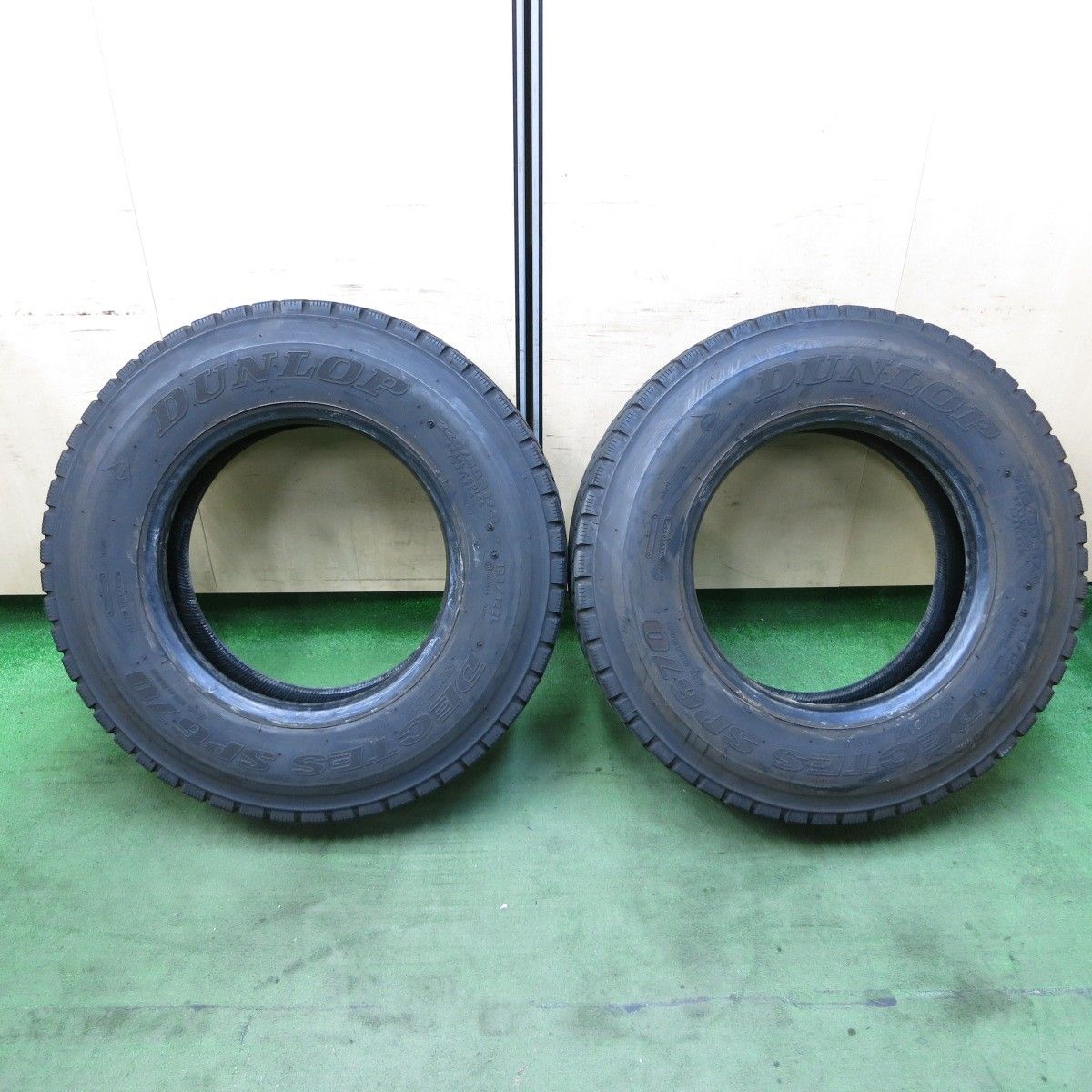 バリ溝 25年 9分 2本 トラック タイヤ 225 80 R 17 5 123 122 L ダンロップ デクテス SP 670 ミックス オールシーズン 5インチ 5111704ナスタ
