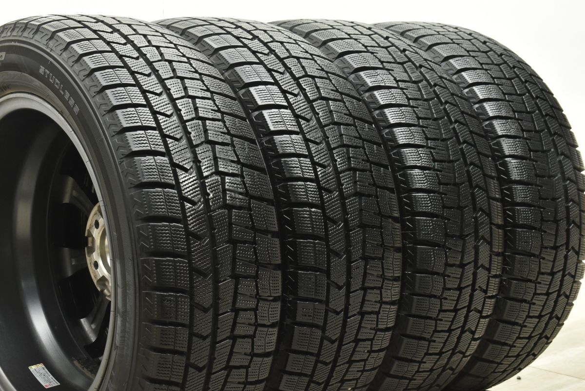  バリ溝 エアノヴァ 16 in 6 J 42 PCD 100 ダンロップ ウィンターマックス WM 02 205 55 R カローラツーリング スポーツ インプレッサ 16インチ タイヤ ホイールセット