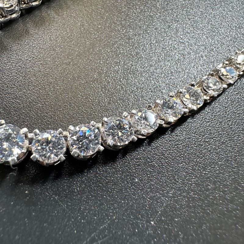 シルバー925 テニスチェーン ネックレス Jロゴ GT W 3 ネックレス アクセサリー レディース