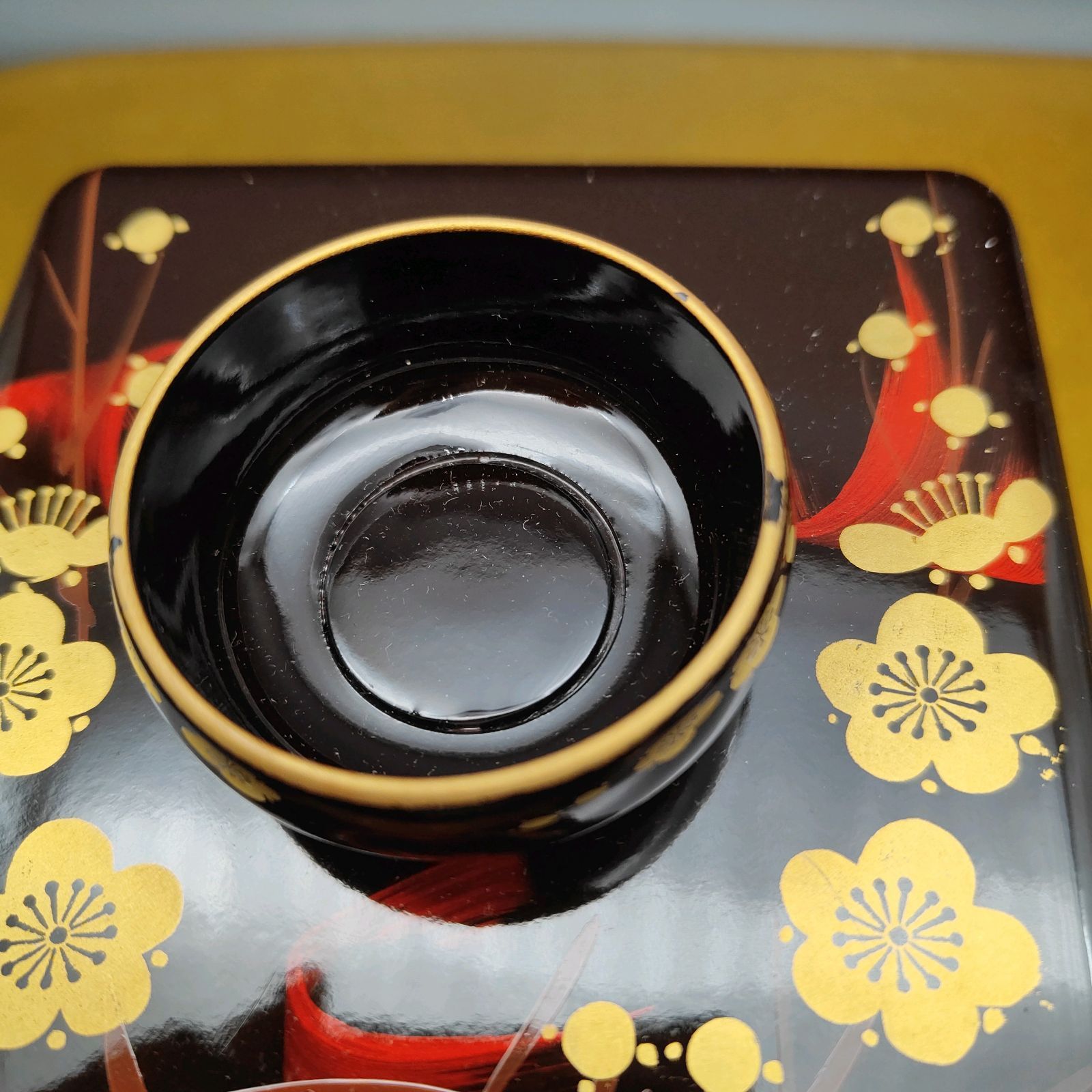 山中漆器 御屠蘇器 セット おとそ 正月 伝統文化 Japan 金色の盆無し