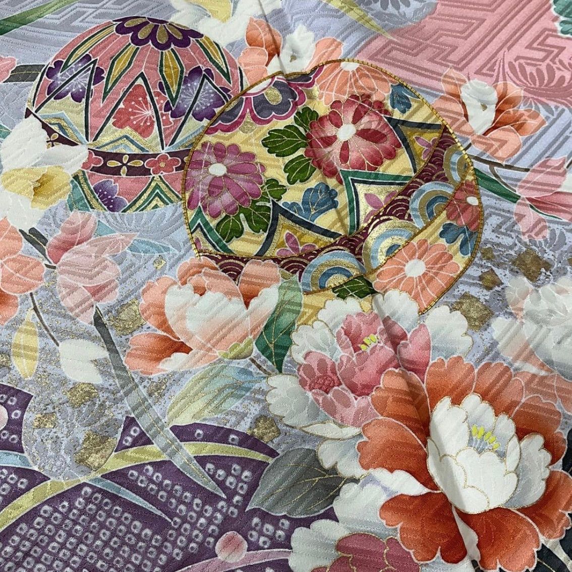 ◇kimono+one◇kimonoarisa◇振袖◇正絹◇京都きもの友禅◇ソフト