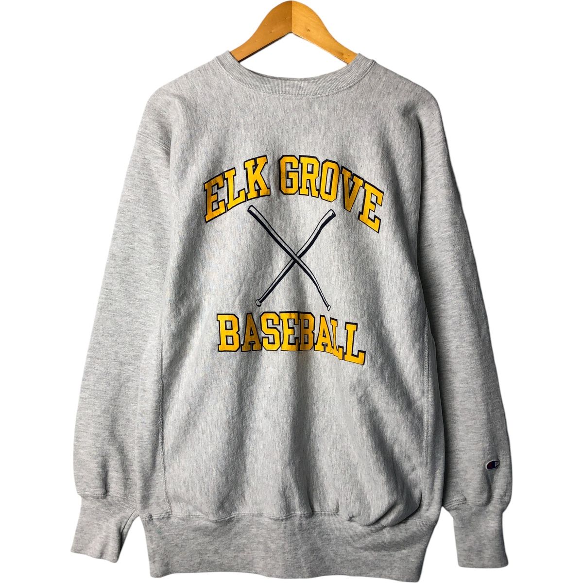 古着 90年代 チャンピオン Champion REVERSE WEAVE リバースウィーブ 刺繍タグ 3連プリント カレッジスウェットシャツ eaa 603996