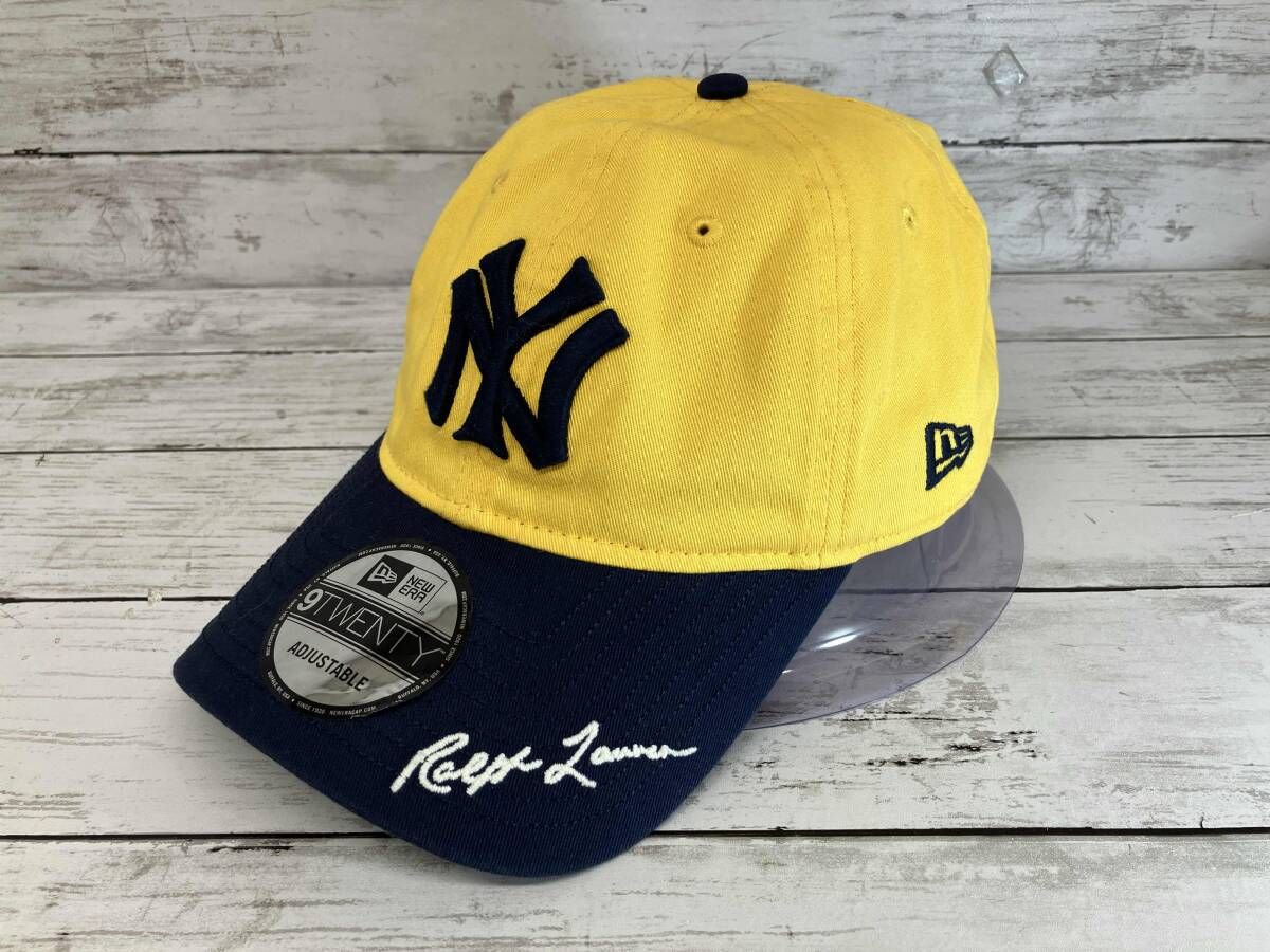 POLO RALPH LAUREN × ERA MLB キャップ 9 TWENTY ヤンキース イエロー ネイビー