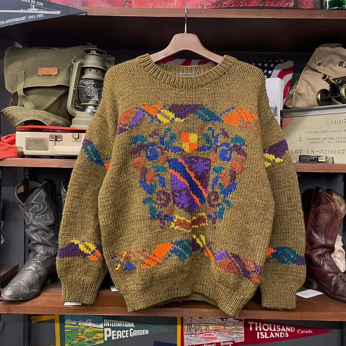 70s Bonda Canada製 ? ループ起毛 【すべてのアクアリウムの種類 