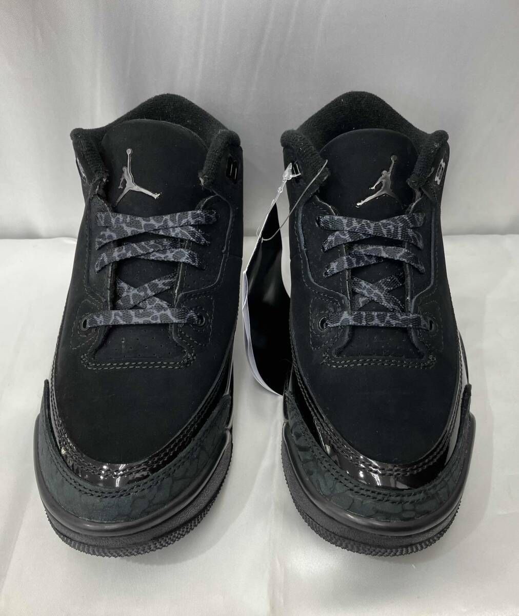 NIKE DM 0966-001 ジョーダン 3 レトロ PS靴 スニーカー 18 cm ブラック 黒 キッズ 子供用 運動靴