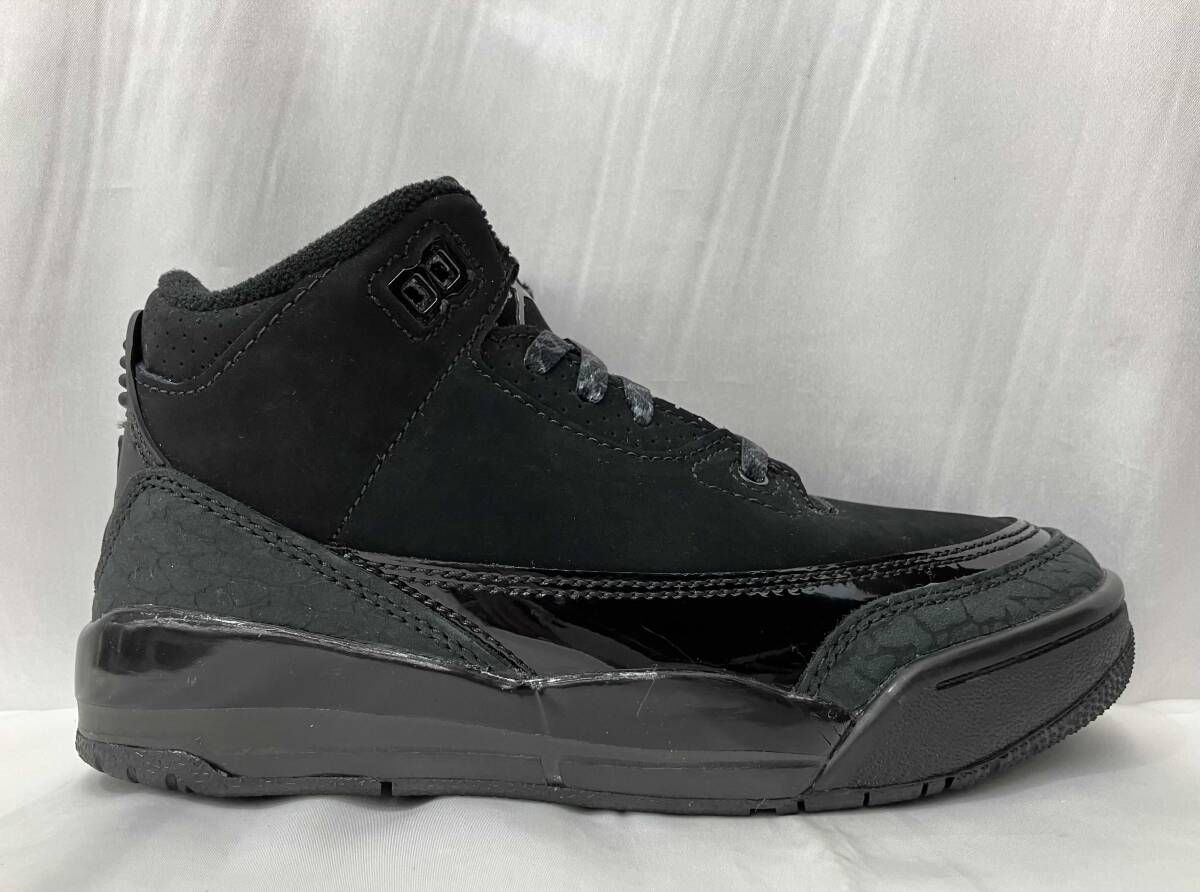  NIKE DM 0966-001 ジョーダン 3 レトロ PS靴 スニーカー 18 cm ブラック 黒 キッズ 子供用 運動靴 その他 トップス