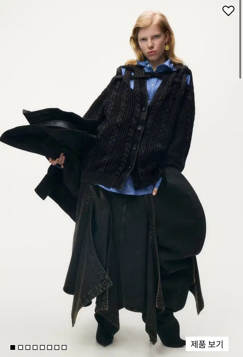 H&M グレンマーティンケーブルニット カーディガン - メルカリ