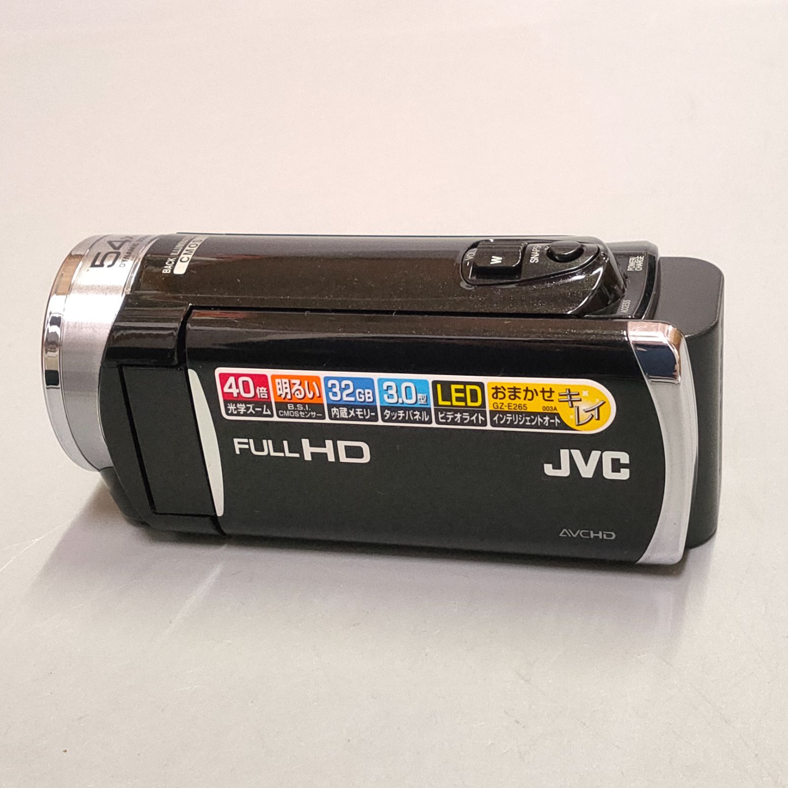 JVC GZ-E265 ❤️動作確認済 ビデオカメラ ジェイブイシー ブラック