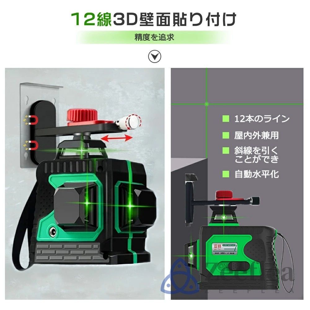 多種類ブラケット搭載 グリーンレーザー