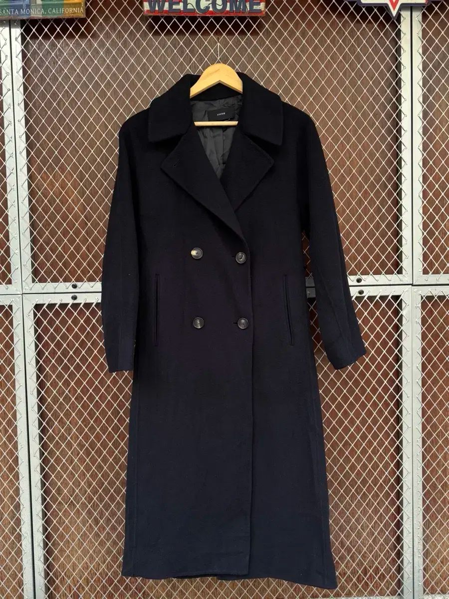 ハンサム SYSTEM カシミア ウール ダブル ロングコート