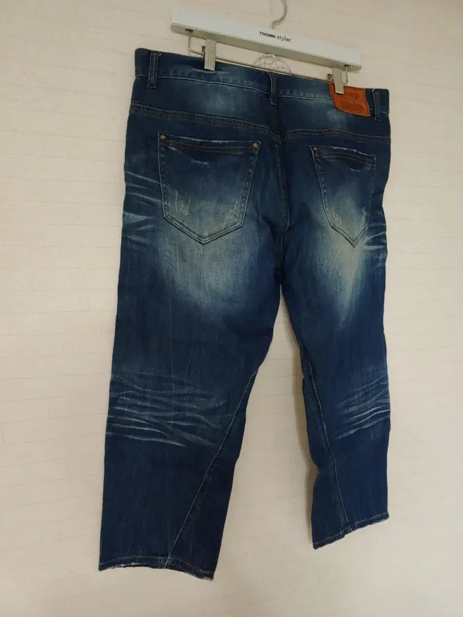 Jeep パッチワーク デニム ハーフパンツ 7分