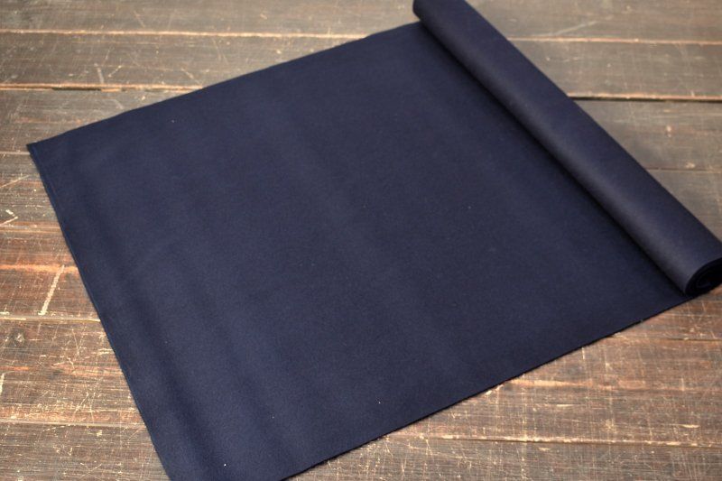 蔵c4023a】 茶道具 天壇毛氈 紺色 189㎝ 蔵A5648e茶道具 毛氈 松風 紺