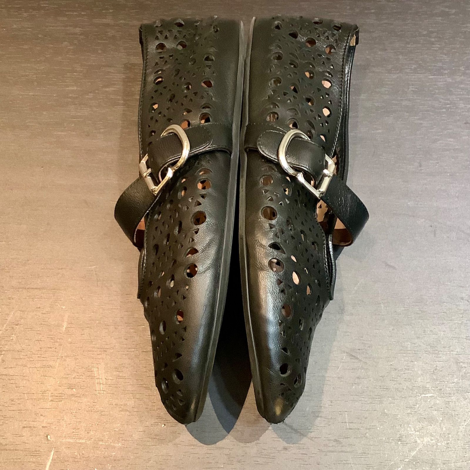 フラットシューズ レザー