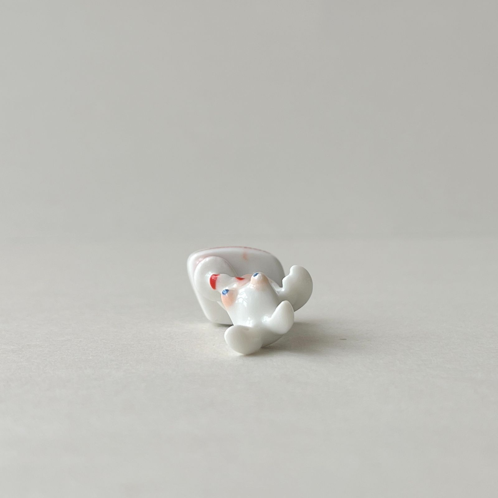 フェーヴ ラビッツ エコ市民③ フランス フェーブ ミニチュア陶器