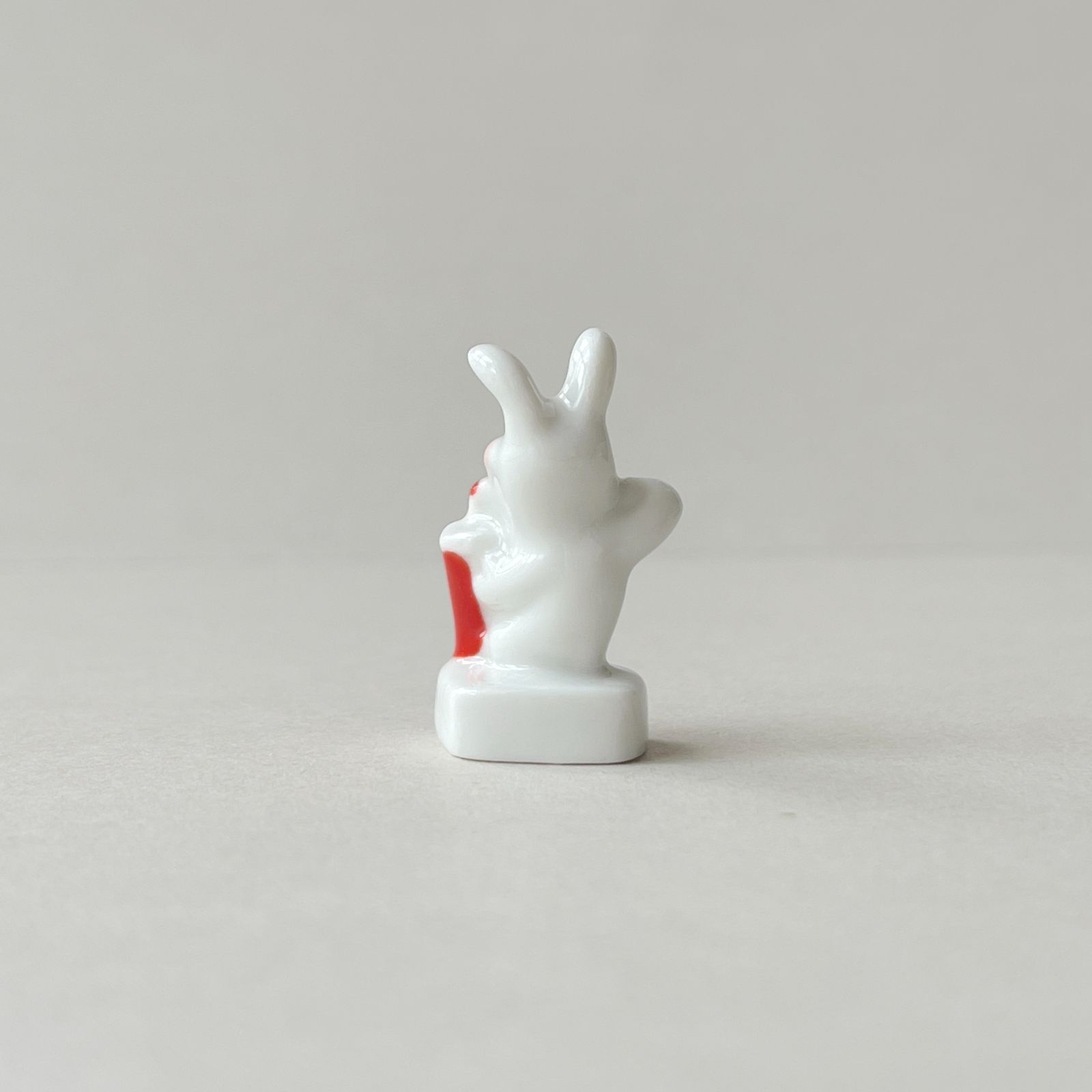 フェーヴ ラビッツ エコ市民③ フランス フェーブ ミニチュア陶器