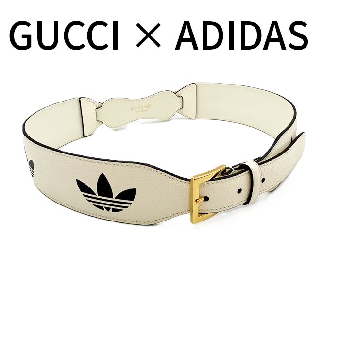 GUCCI グッチ ベルト GUCCI × adidas GUCCI × adidas グッチ アディダス コラボ ベルト ホワイト - メルカリ