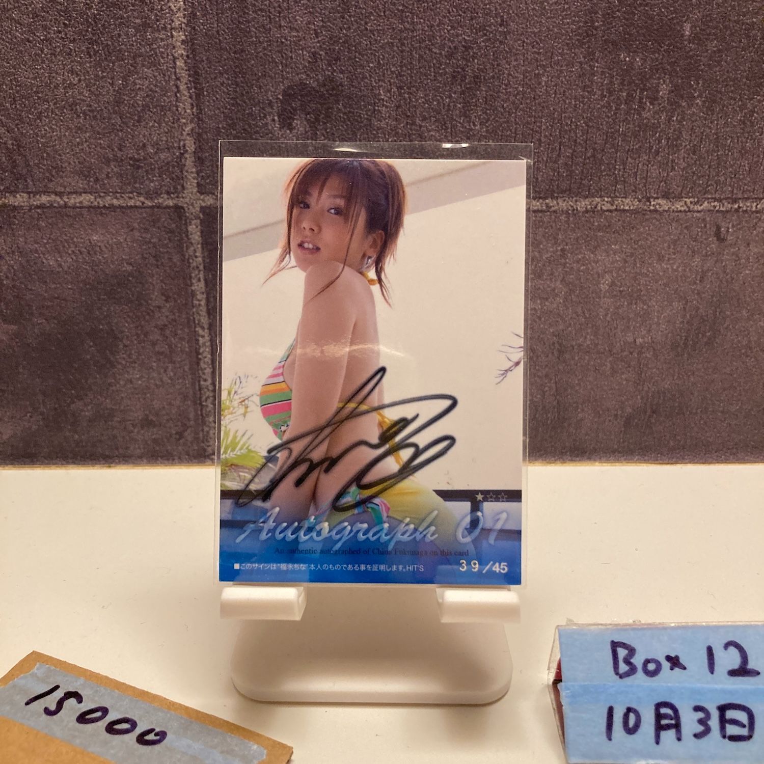 2008 HITS Limited 星川沙織 39 45 直筆サインカード グラビア カード