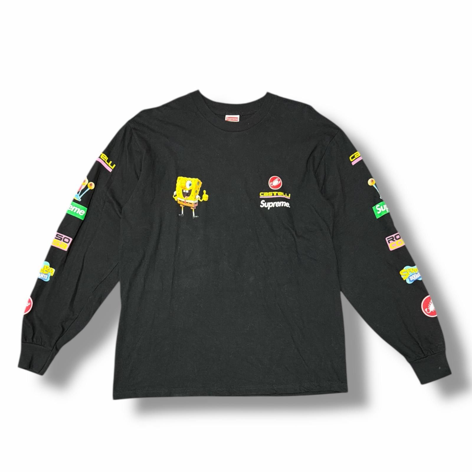 国内正規 Supreme 25SS × SpongeBob Castelli Racing L/S Tee スポンジ 