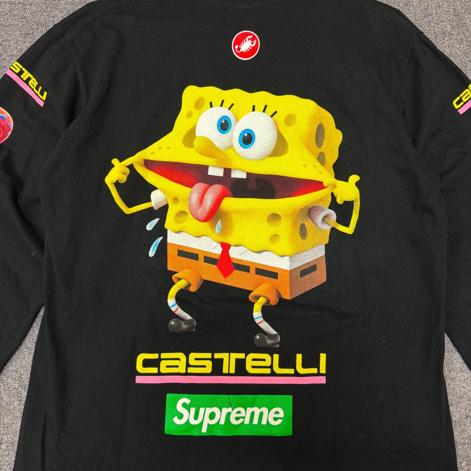 国内正規 Supreme 25SS × SpongeBob Castelli Racing L/S Tee スポンジ 
