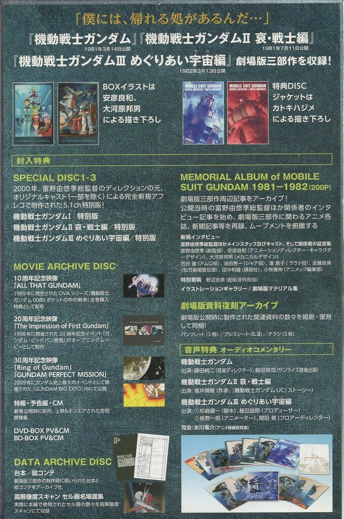 機動戦士ガンダムBlu-rayトリロジーボックス