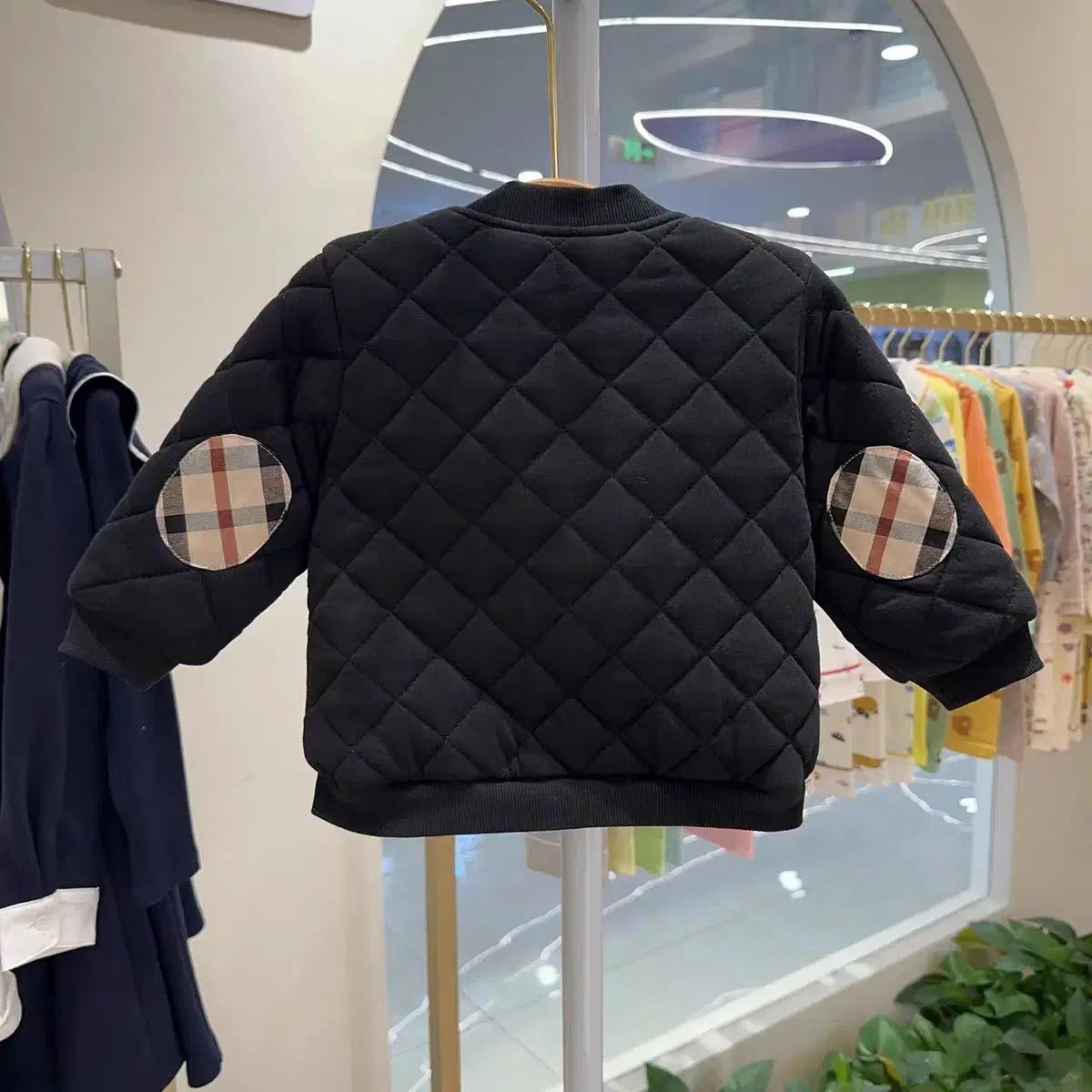 新 ダックスベイビー キルティング ジャケット ブラック