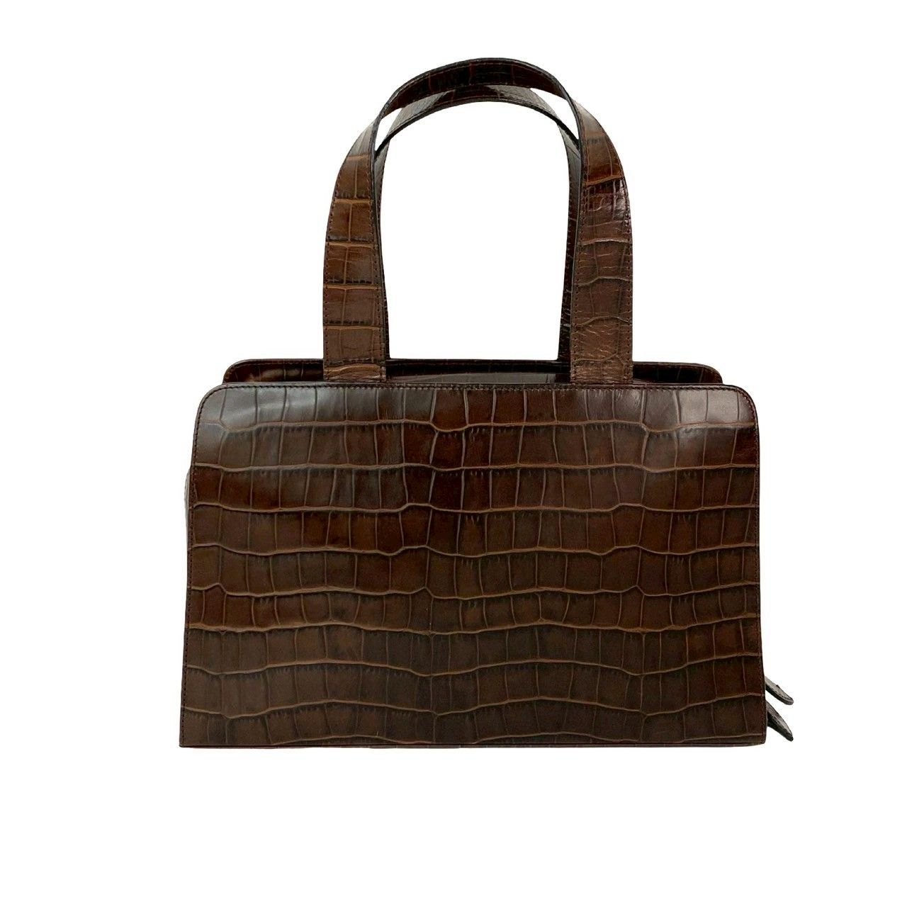 Yves Saint Laurent ブラウンレザー ハンドバッグ Yves Saint Laurent（イヴ・サンローラン） サンローラン バッグ