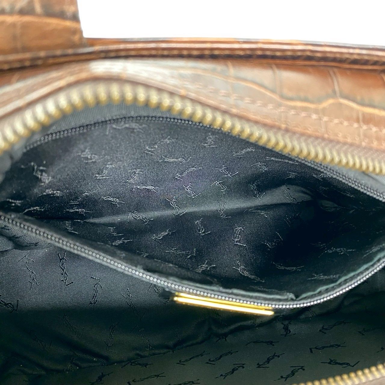 極 美品 YVES SAINT LAURENT イヴ サンローラン ヴィンテージ ロゴ 