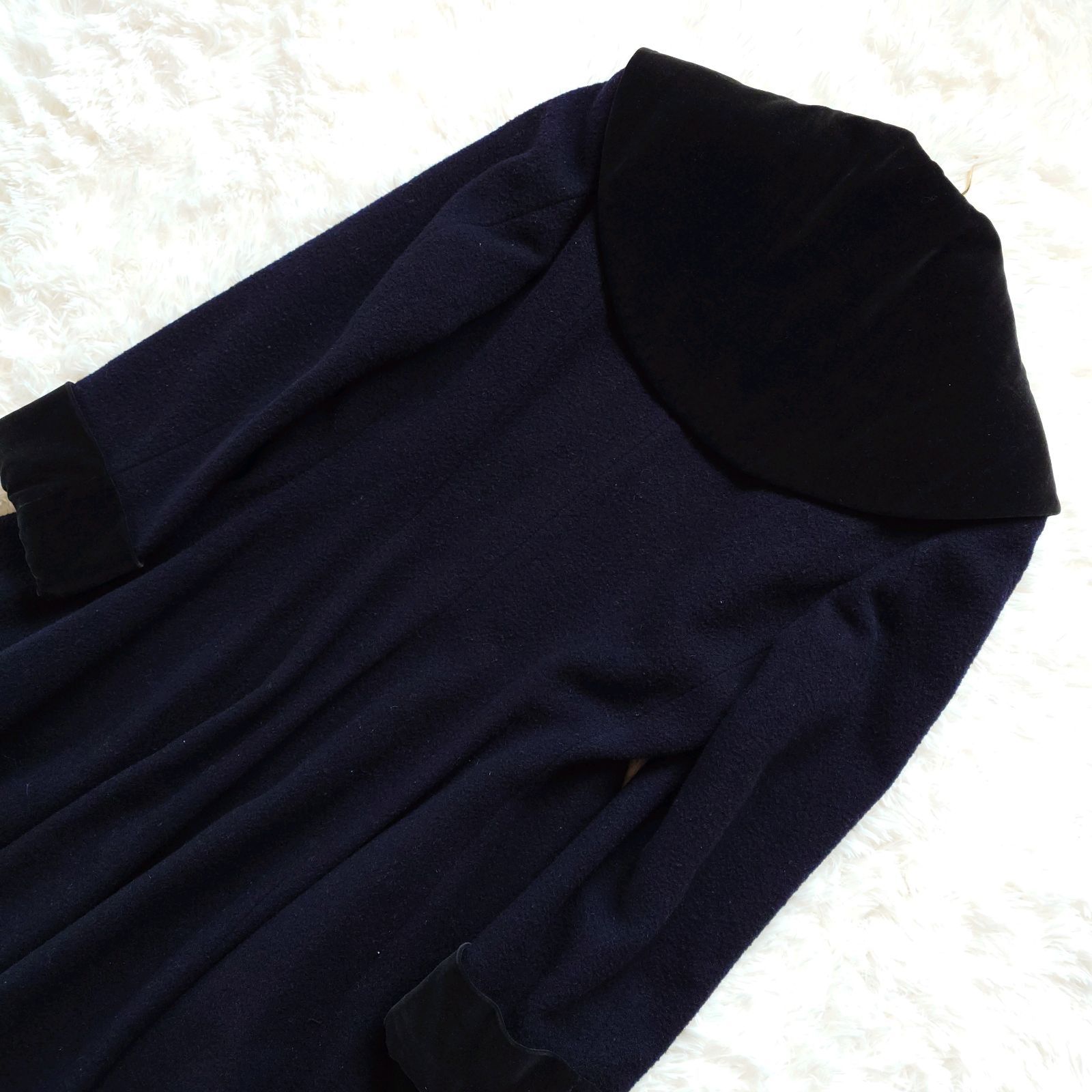 希少 90s コムデギャルソン ベロア ショールカラー セーラー フレア