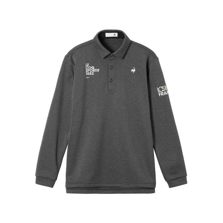 25秋冬 ルコック ゴルフ le coq sportif golf メンズ ヒートナビベーシックデザイン長袖シャツ lg 5 fls 05 m ポロシャツ ストレッチ UVカット UPF 50 吸汗 蓄熱保温