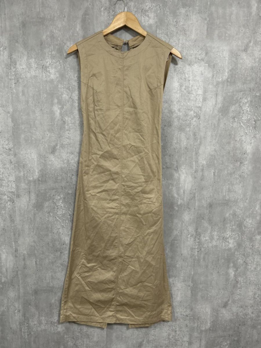 CAPRICIEUX LE MAGE カプリシュレマージュ バックオープン ワンピース sizeF ベージュ レディース