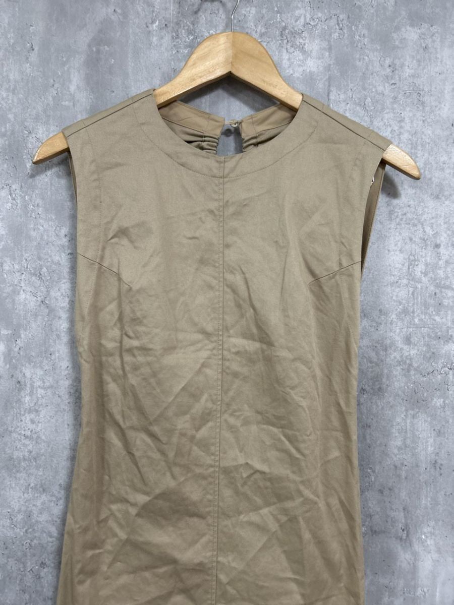 CAPRICIEUX LE MAGE カプリシュレマージュ バックオープン ワンピース sizeF ベージュ レディース