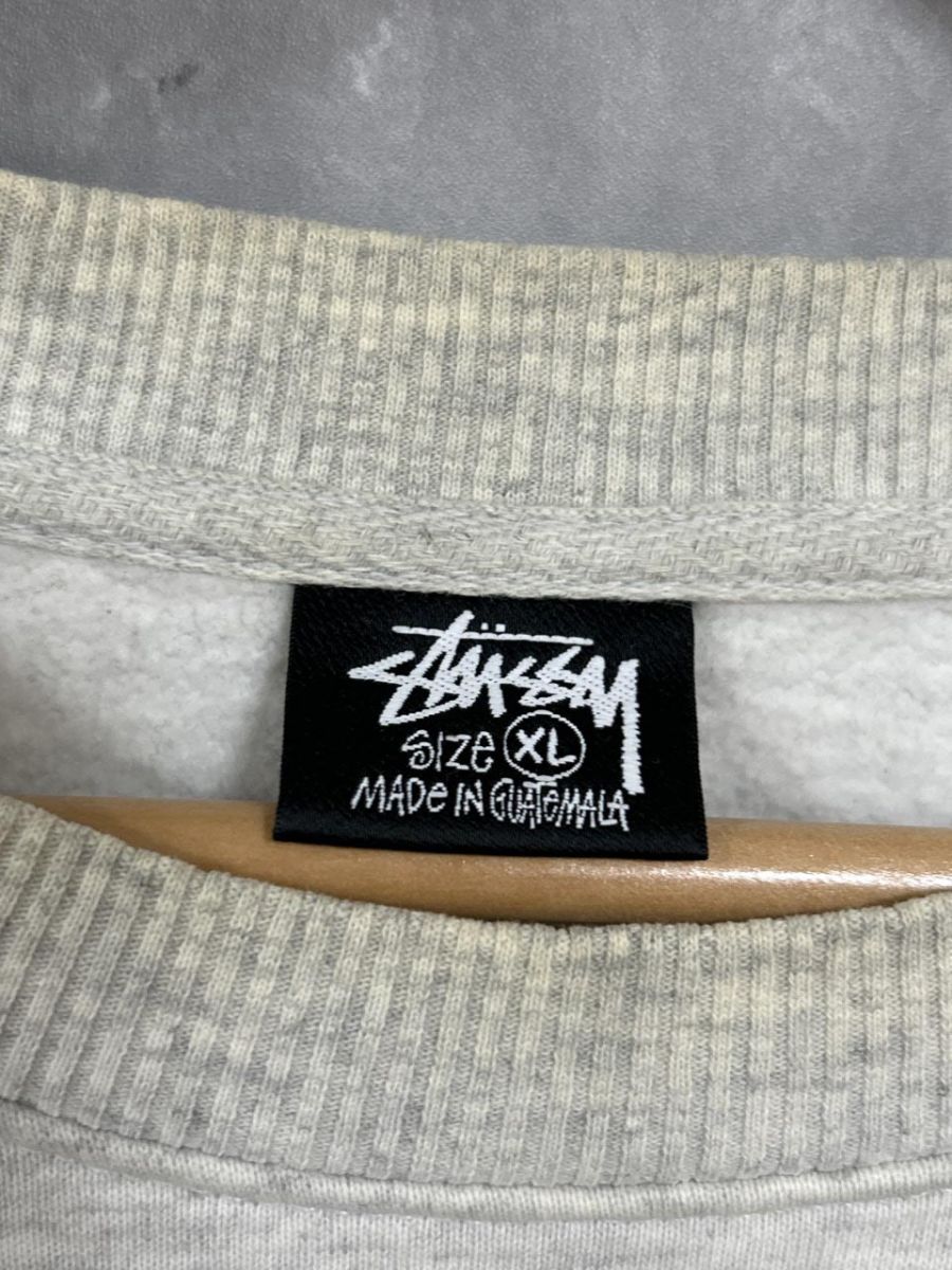 STUSSY ステューシー サイコロロゴ スウェット sizeXL/グレー