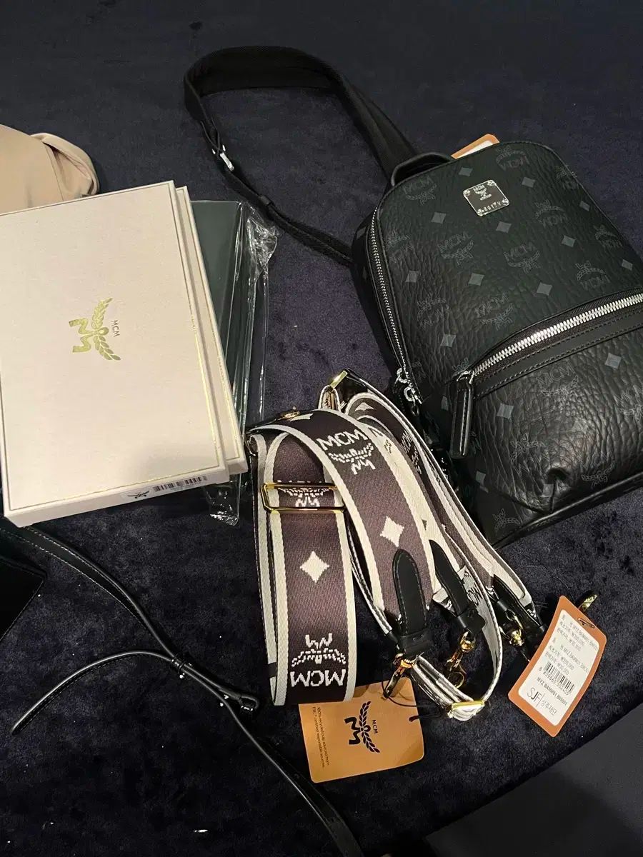 MCM バッグ ストラップ ブラック myz bamm 01