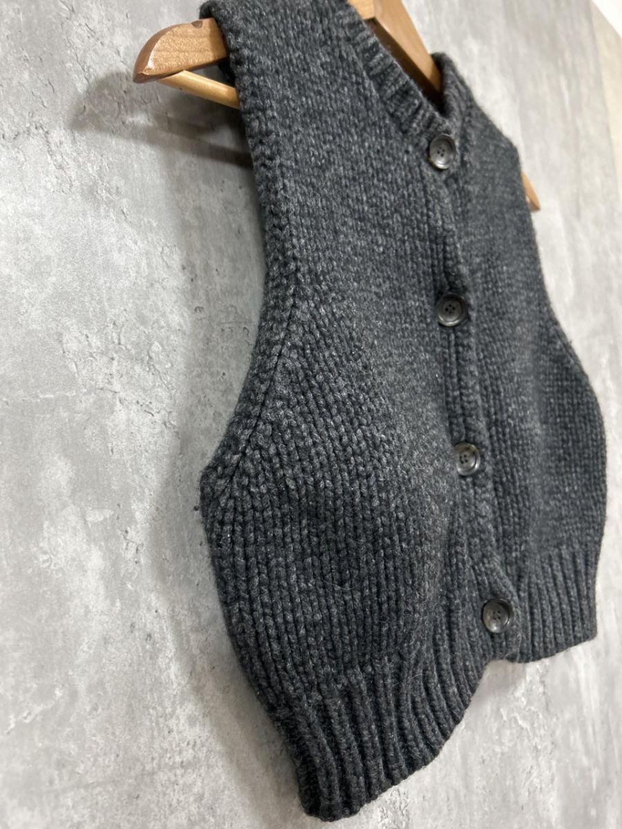 かぐれ アーバンリサーチ ラムウール ボタン ニット ベスト sizeF