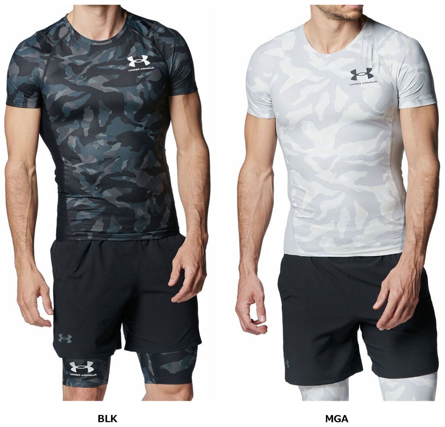 アンダーアーマー UNDER ARMOUR UA アイソチル コンプレッション ノベルティ ショートスリーブ シャツ  1384785 001 BLACK
