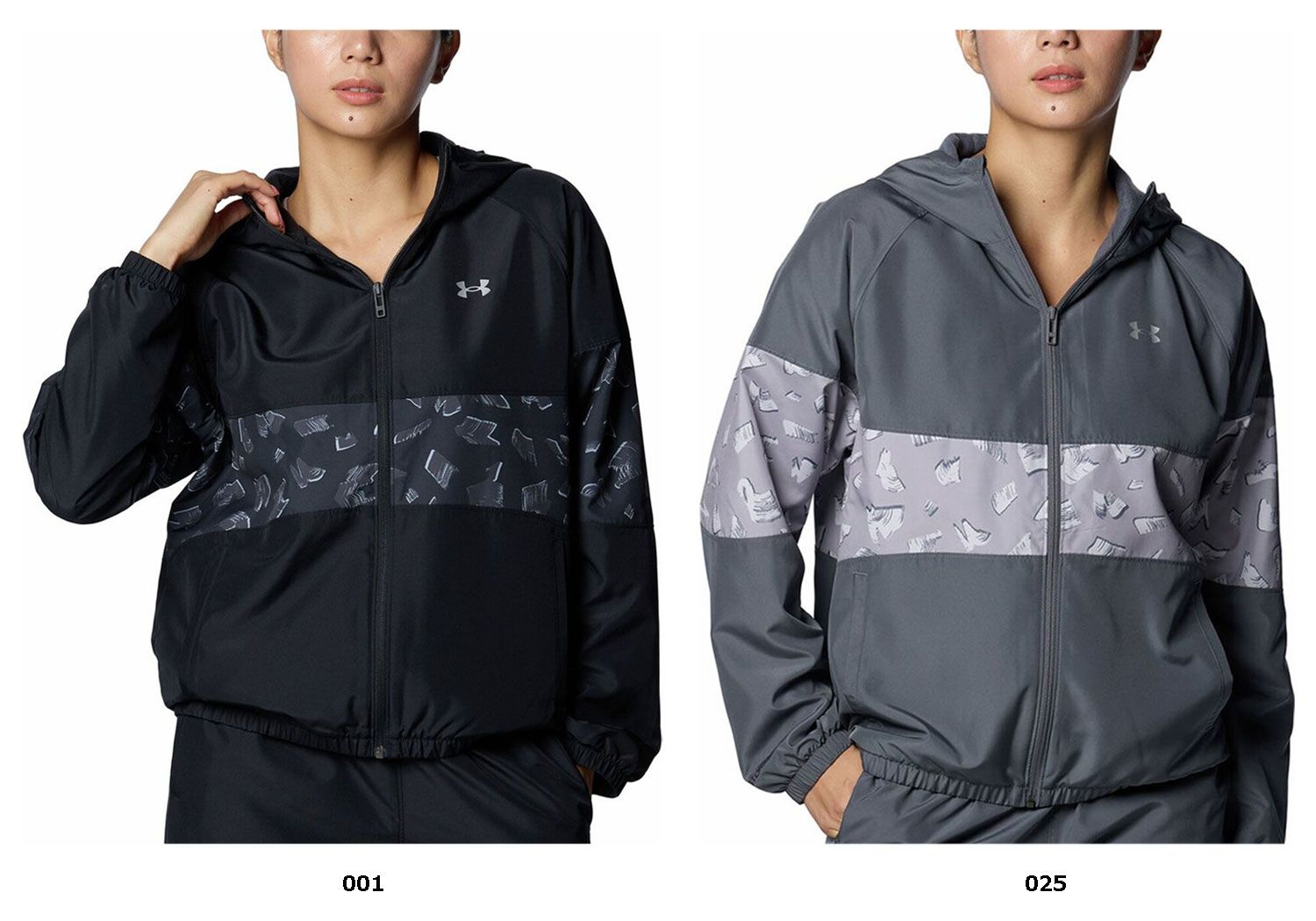 アンダーアーマー UNDER ARMOUR UA トリコット ウーブン フルジップ フーディー トップス 両サイドポケット フード付 快適 ワークアウト 秋 冬 1388192 025 CASTLEROCK