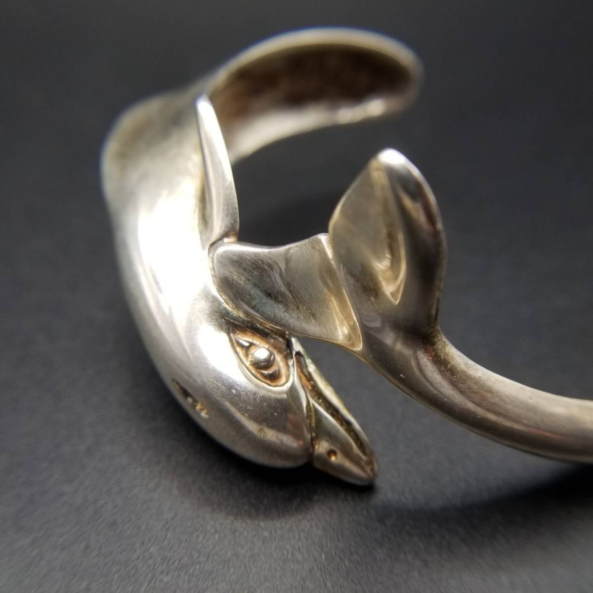 メキシコ TAXCO タスコ イルカ モチーフ カフブレスレット フリー 925