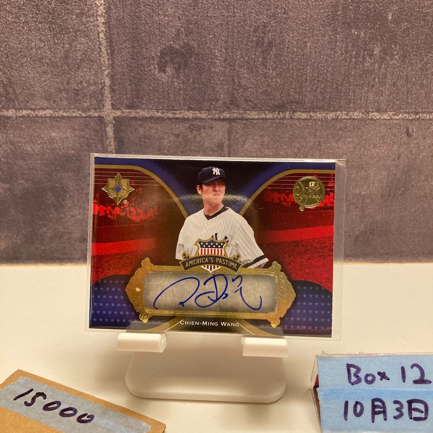 2007 Upper Deck Ultimate Collection Chien-Ming Wang 直筆サインカード York Yankees America’s Pastime カード