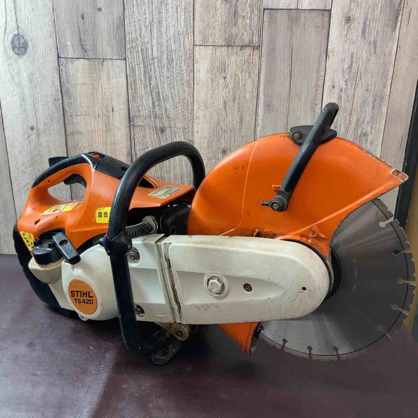 品 スチール STIHL エンジンカッター TS 420 700 プライマリーポンプ ブレード 交換済 コンクリートカッター