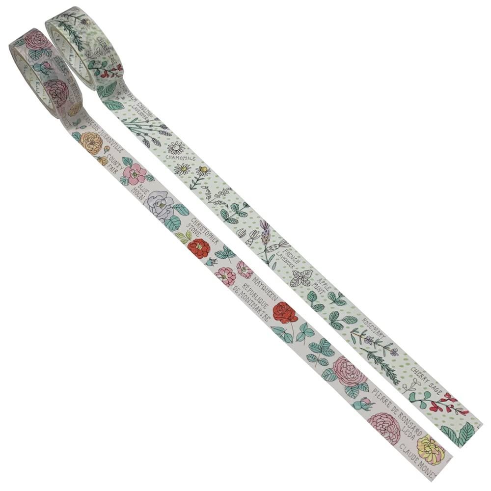 シール堂 マスキングテープ ヘブンリーガーデン Shinzi Katoh ハーブ ローズ 2巻セット ks-mt-12061