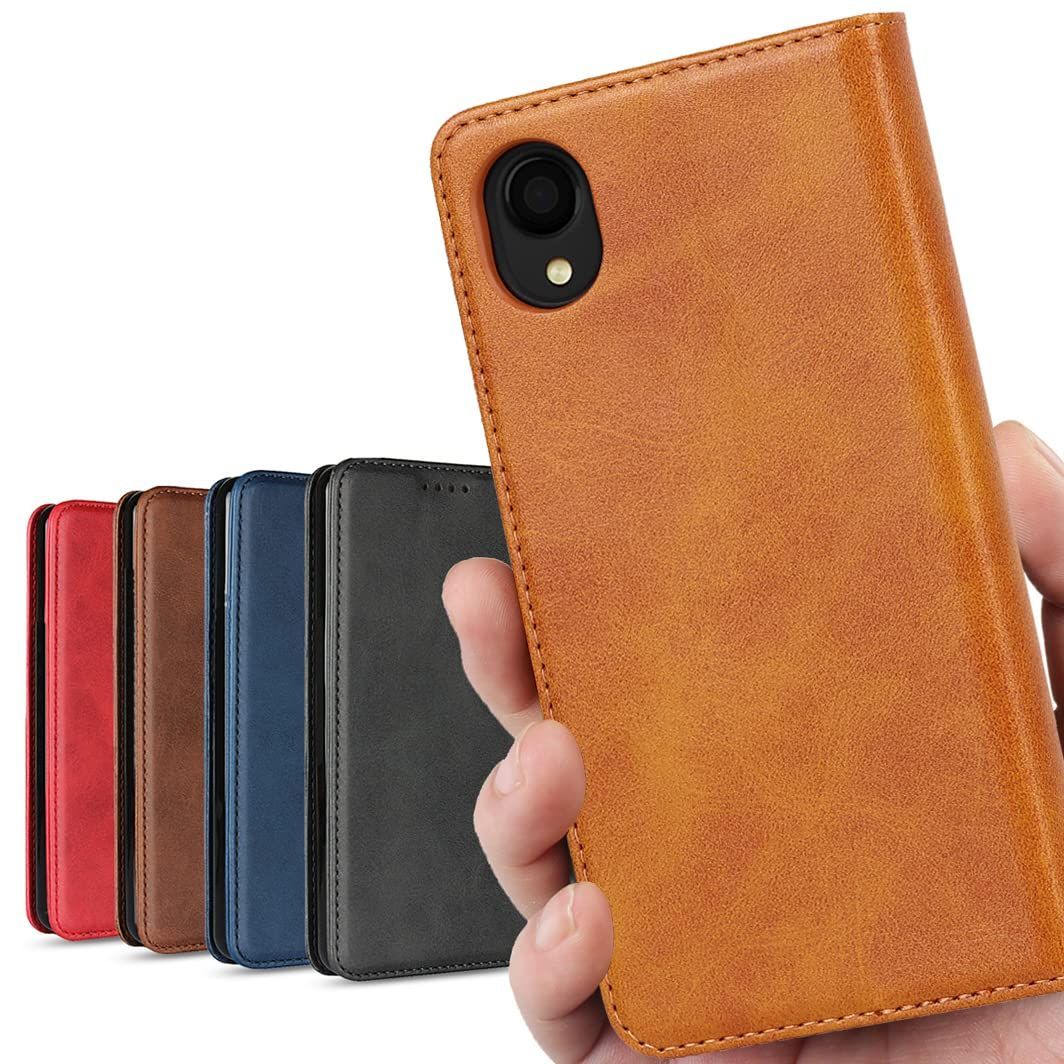数量 iCoverCase スマホケース 適用 ギャラクシー A 22 5 G ケース 手帳型 SC-56 B 適合 CASE カバー レトロ ライトブラウン
