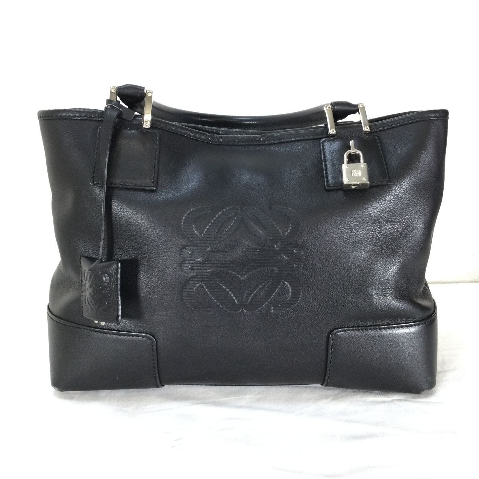 中古・古着通販】LOEWE (ロエベ) ナッパアイレハンドバッグ ピンク  