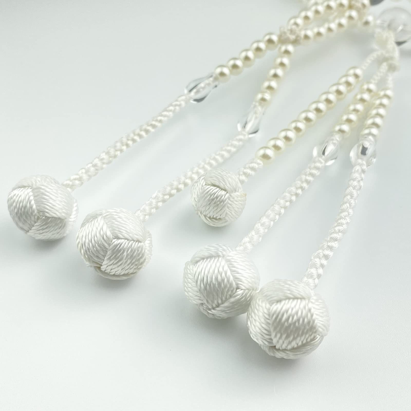 アクリル製水晶仕立 白色手毬房