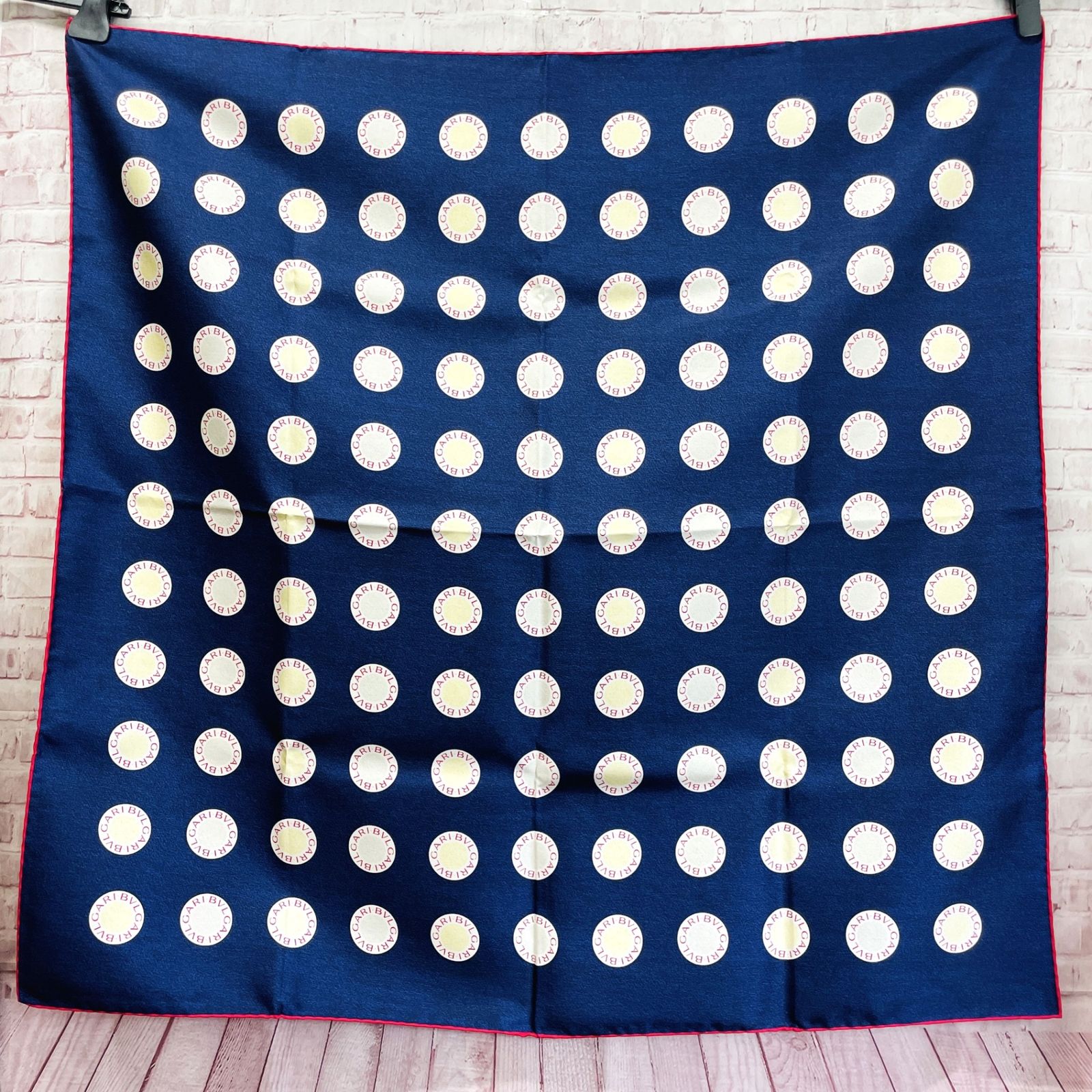 BVLGARI ブルガリ 大判スカーフ シルク 100％ スカーフ ブルガリ