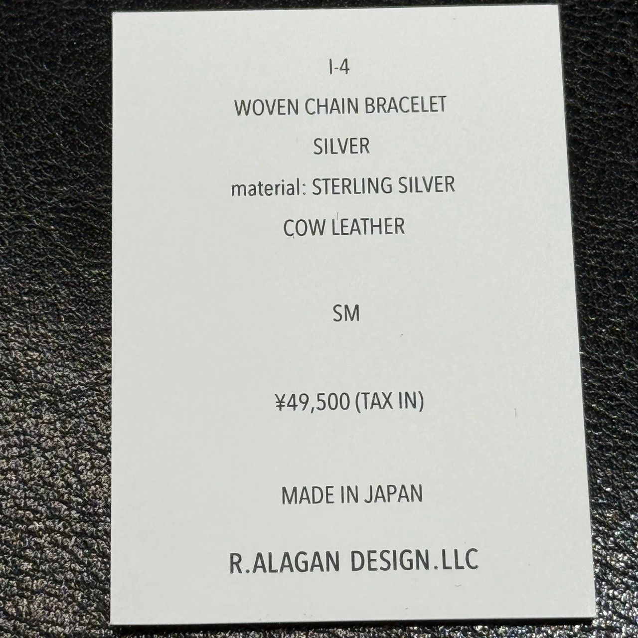 ひ*4様 【R.ALAGAN】WOVEN CHAIN BRACELET R.ALAGAN：WOVEN CHAIN BRACELET - SILVER - ORANN ONLINE SHOP