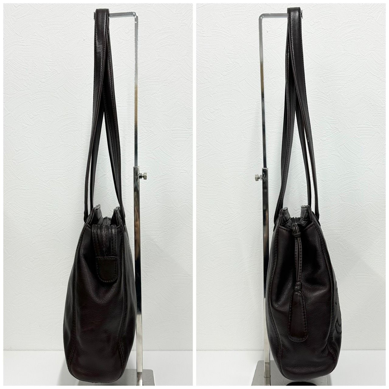 返品OK】CHANEL シャネル ココマーク ラムスキン トートバッグ シール