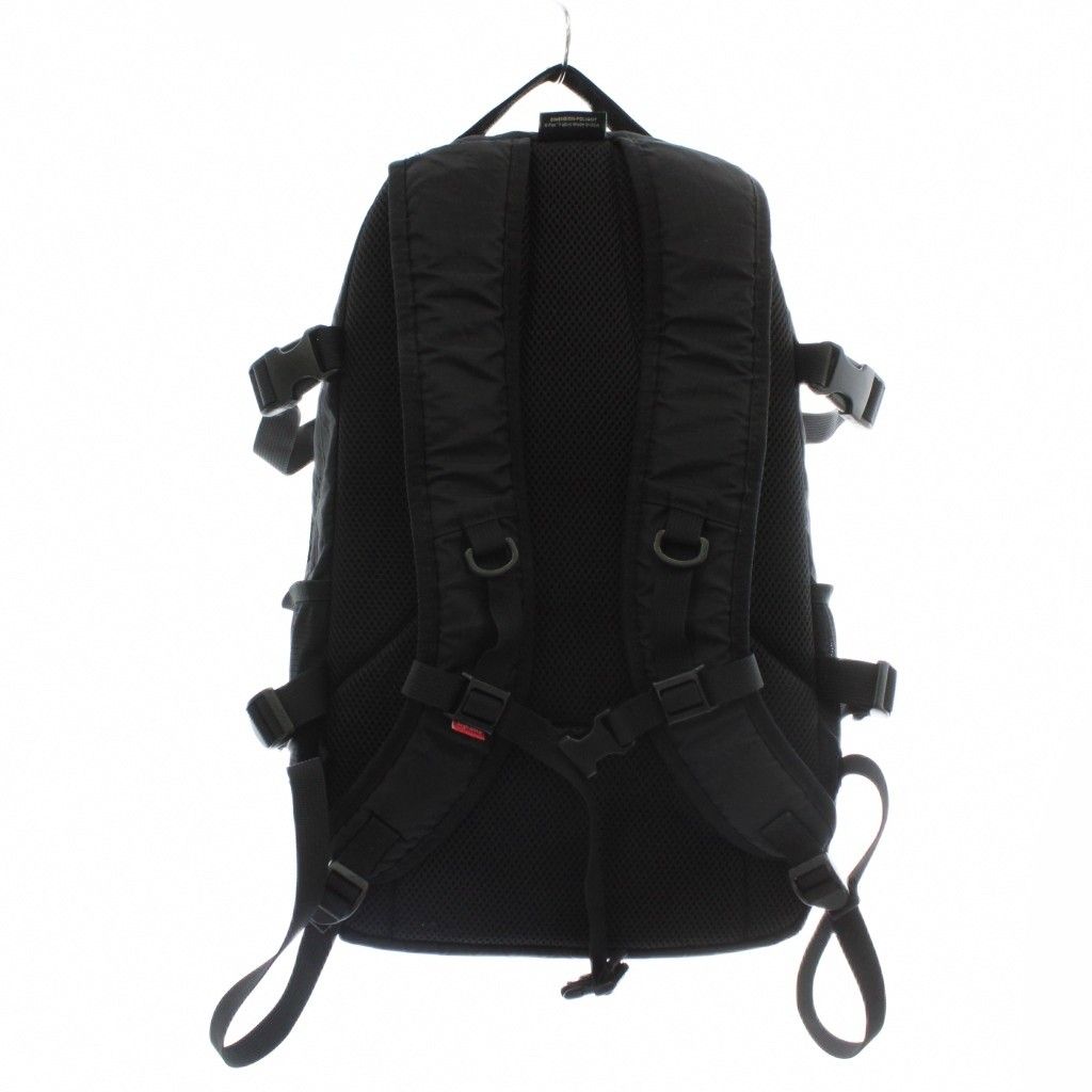 シュプリーム SUPREME 18 AW BACK PACK BLACK リュックサック バックパック デイパック ナイロン ロゴ 黒 ブラック XZ GY 12