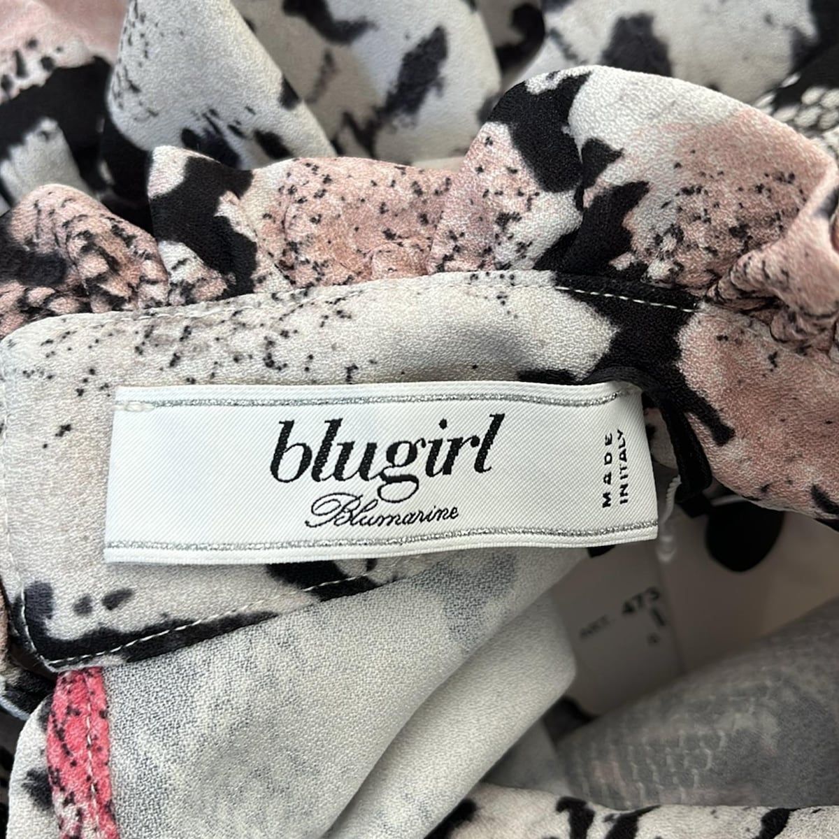  BLUGiRL ブルーガールブルマリン ワンピース サイズ40 M レディース - アイボリー×黒×マルチ その他 ワンピース